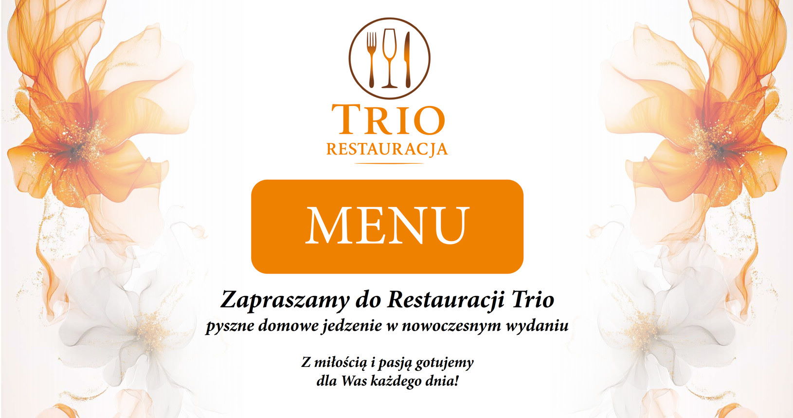 Zaproszenie do Restauracji TRIO serwującej pyszne domowe jedzenie w nowoczesnym wydaniu.